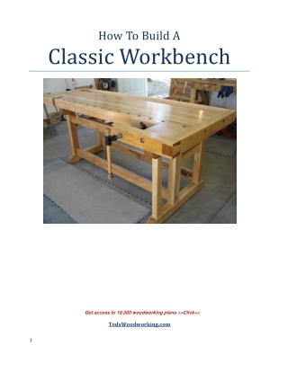 How To Build A Classic Workbench