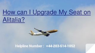 How can I Upgrade My Seat on Alitalia?