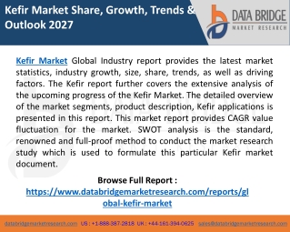Kefir Market Industry Trends, Revenue, Business Strategies with Top Leaders