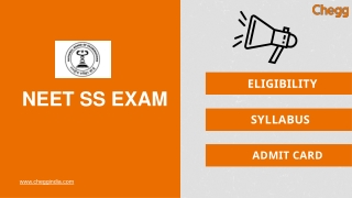 NEET SS Exam