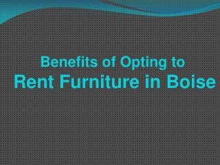 Rent Furniture in Boise