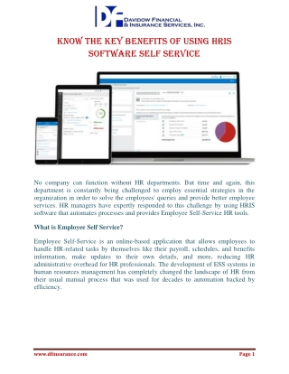 Know TheKey Benefits Of Using HRIS Software Self Service