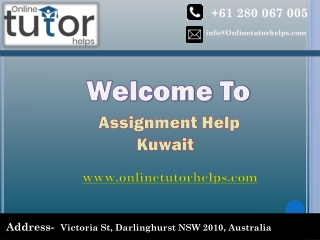 Assignment help Kuwait PPT