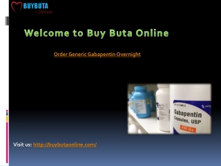 Buybuta Online | Order Generic Gabapentin Overnight from an US Pharmacy