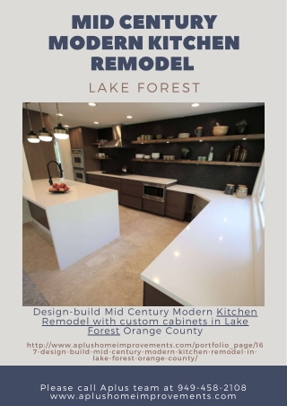 Mid Century Modern Kitchen Remodel Lake Forest