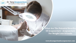 Acupuncture For Weight Loss Orlando