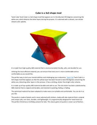 Cube is a 3x3 shape mod