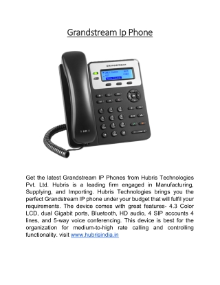 Grandstream Ip Phone