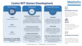 Casino NFT Game - Mobiloitte
