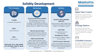 Solidity Development - Mobiloitte