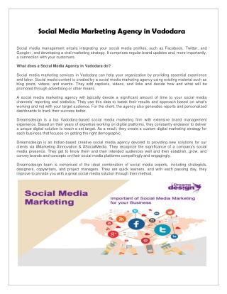 Social Media Marketing Agency in Vadodara | DreamsDesign