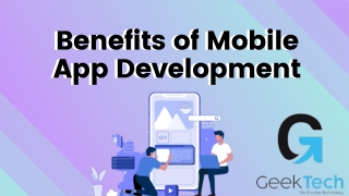 Benefits of Mobile App Development