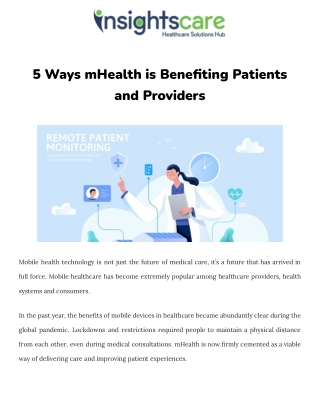 5 Ways mHealth is Benefiting Patients and Providers