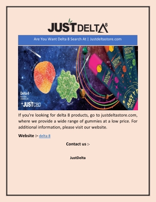 Are You Want Delta 8 Search At | Justdeltastore.com