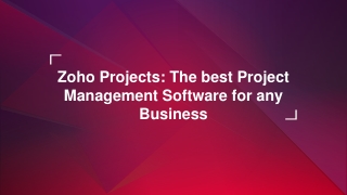 Zoho Projects The best Project Management Software for any Business