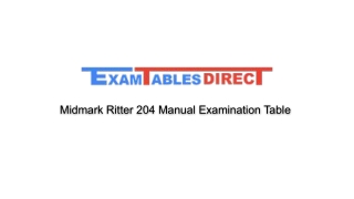 Midmark Ritter 204 Manual Examination Table Buy Online