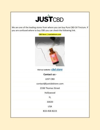 CBD Store | Justcbdstore.com