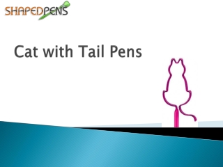 Cat with Tail Pens
