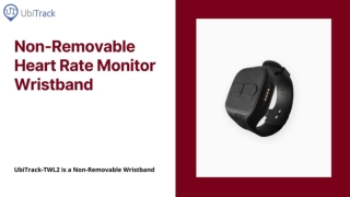 UbiTrack - Non-Removable Heart Rate Monitor Wristband