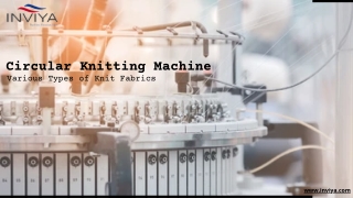 Circular Knitting Machine: Various Types of Knit Fabrics