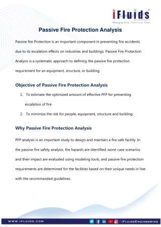 Passive Fire Protection Analysis