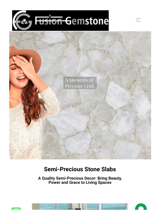 Semi Precious Slabs | Semi Precious Slabs in India | Fusion Gemstones