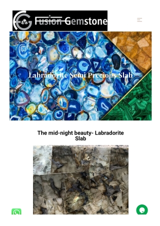 Supplier of labradorite slabs