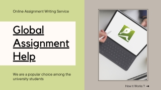Assignment Writing-  Global Assignment Help