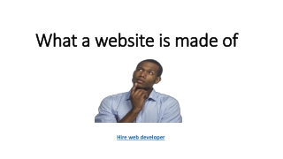 what a website is made of
