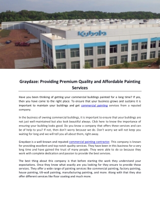 Graydaze: Providing Premium Quality and Affordable Painting Services