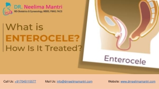 What is Enterocele? How is it Treated? | Dr Neelima Mantri