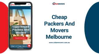 Cheap Packers and Movers Melbourne | Urban Movers