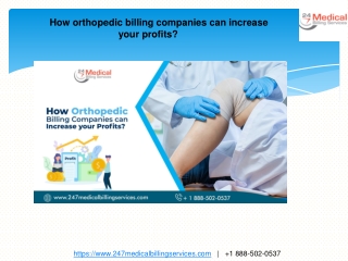 How orthopedic billing companies can increase your profits