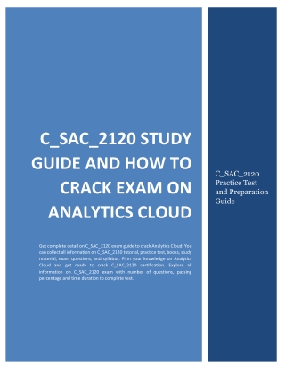 C_SAC_2120 Study Guide and How to Crack Exam on Analytics Cloud