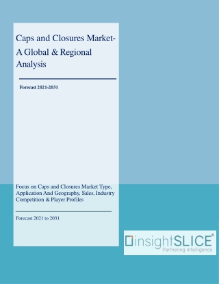 Caps and Closures Market Share, Trends, Analysis and Forecasts, 2021 - 2031