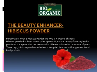 THE BEAUTY ENHANCER- HIBISCUS POWDER