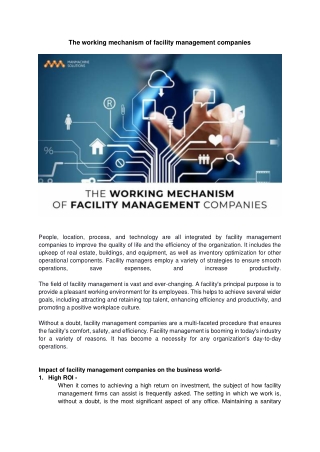 Facility Management Companies