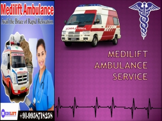 Obtain a Low-Cost Medilift Ambulance Service in Pitampura and Saket, Delhi