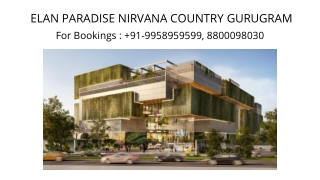 Elan Paradise Possession Date, Elan Paradise Nirvana Bank Details, 9958959599