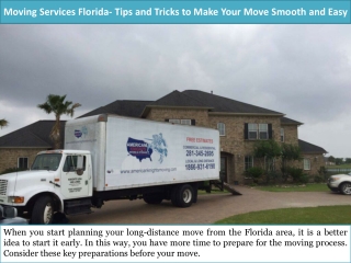 Moving Services Florida- Tips and Tricks to Make Your Move Smooth and Easy