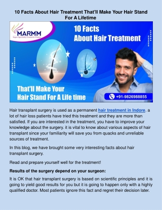 10 Facts About Hair Treatment That'll Make Your Hair Stand For A Lifetime