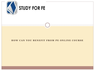 How Can You Benefit From PE Online Course