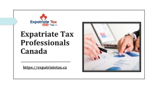 Expatriate Tax Professionals - Expatriate Tax