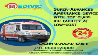 Hi-tech Ambulance from Koderma to Ranchi: Medivic