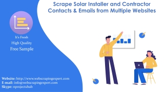 Scrape Solar Installer and Contractor Contacts & Emails from Multiple Websites