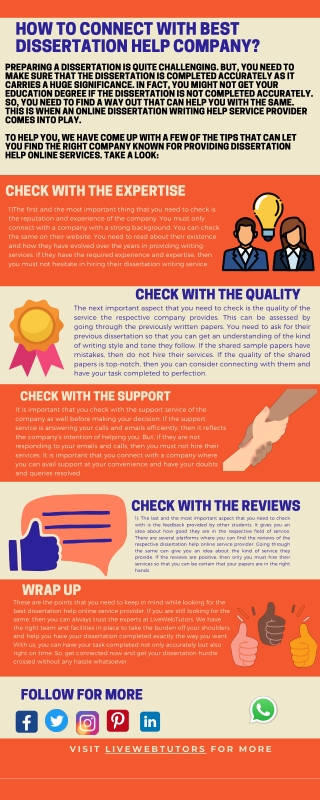 How to reach out with the best Dissertation help company?