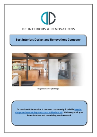 Best Interiors Design and Renovations Company