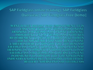 SAP Fieldglass and Ariba Training | Fieldglass Training | Fieldglass Free Demo|