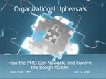 Organizational Upheavals: