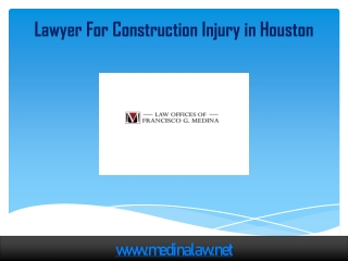Lawyer For Construction Injury in Houston